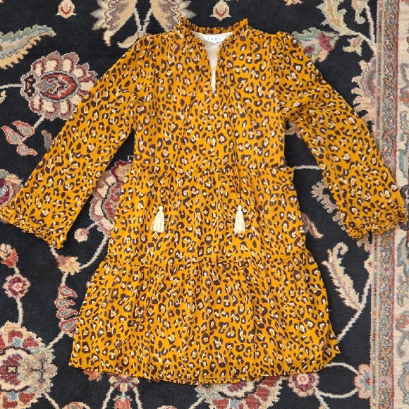 THML Dresses & Skirts - NWOT THML Women's Dress in Yellow Leopard Print
